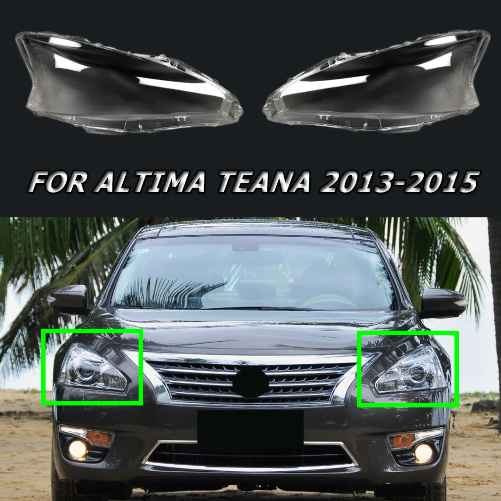 

Fit For Altima Teana 2013-2015 Headlight Lens Cover Transparent Shell