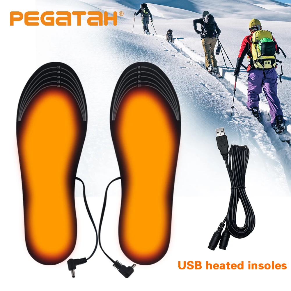 

Hot USB Heated Shoe Insoles Electric Foot Warming Pad Feet Warmer Sock Pad Mat Winter Outdoor Sports Heating Insole Winter Warm
