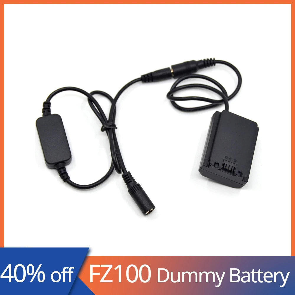 

NP FZ100 Dummy Battery NP-FZ100 DC Coupler+12V to 24V Step-Down Converter Cable For Sony Alpha A7IV A9 A7RM3 A7RIII A6600 Camera