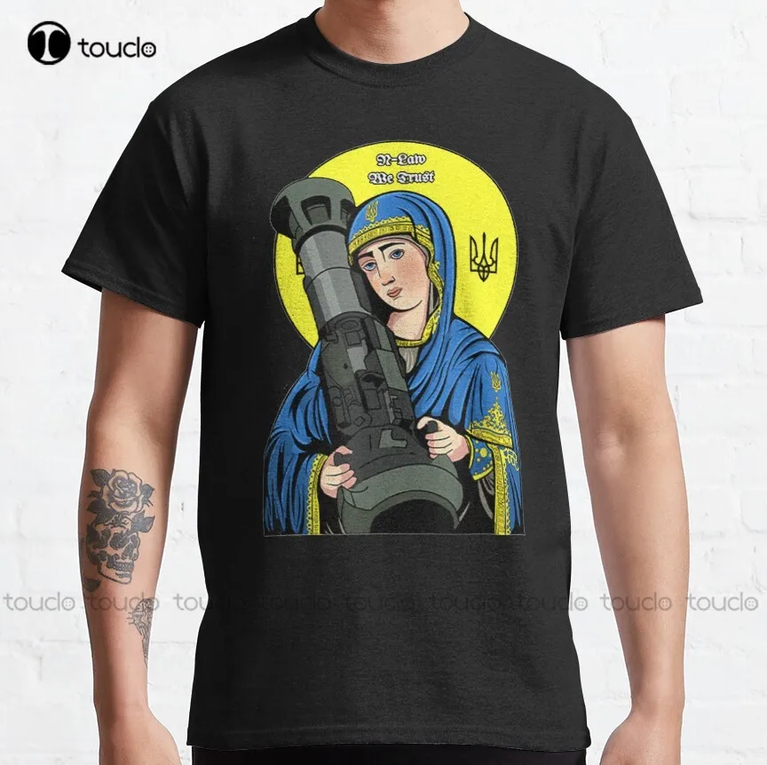 

St Javelin - St. Javelin The Protector Of Ukraine T-Shirt - Ukraine Puck Futin Ukrainian Lover Support Support Ukrainian T-Shirt