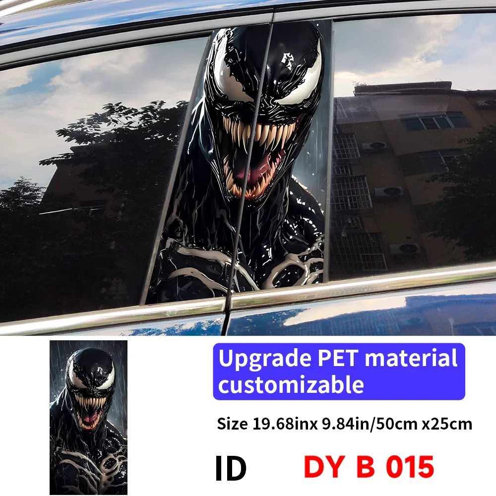 

Автомобильные наклейки Venom, авто B-стойка, центральная колонна автомобиля, украшение, царапины, водостойкий солнцезащитный крем, виниловые наклейки, аксессуары