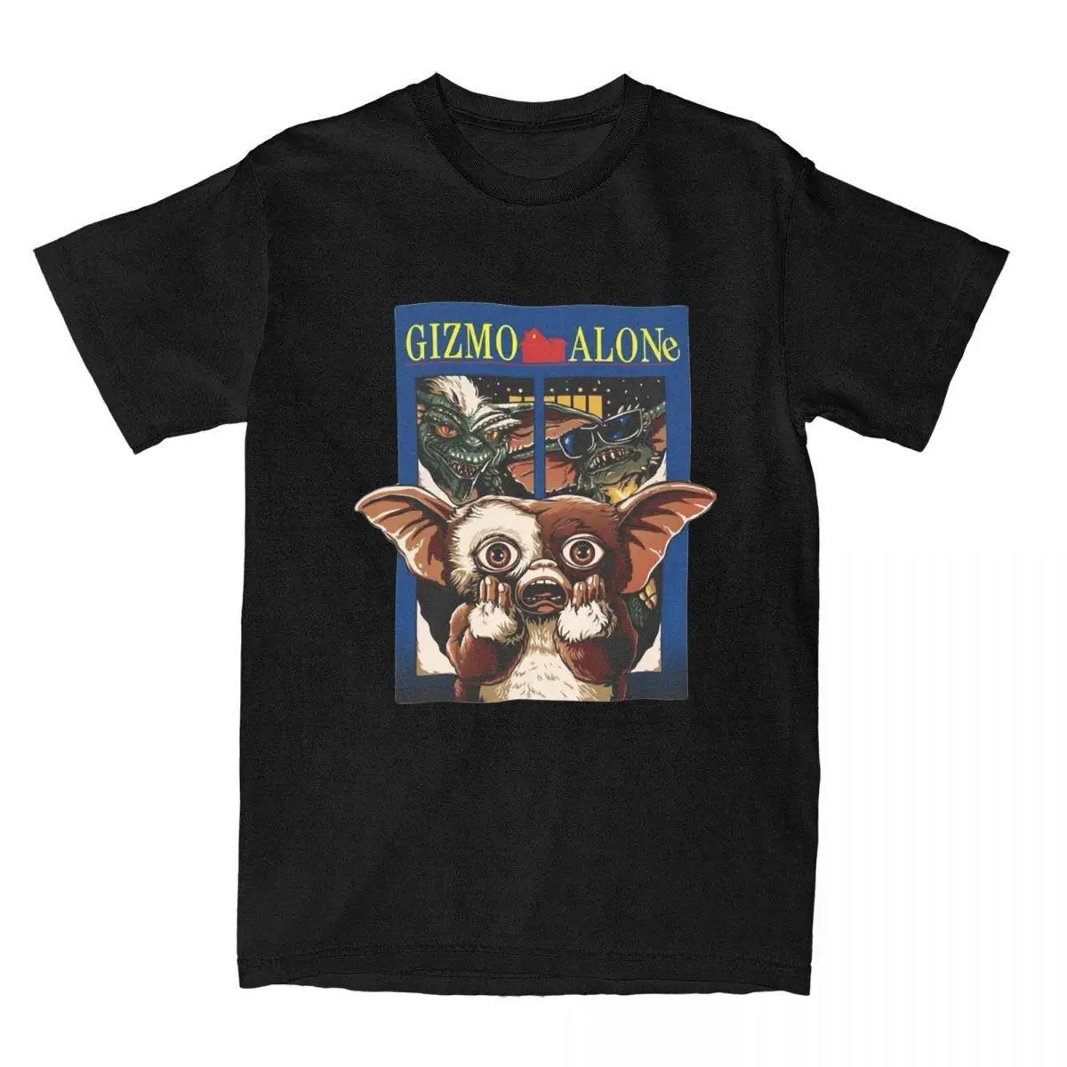 My Favorite Gremlins Horror Gizmo Men T Shirt Halloween Humorous Tees Short Sleeve Round Neck T-Shirt Cotton Summer Clothing