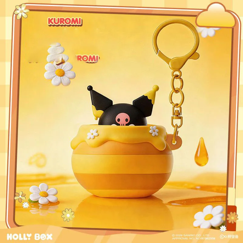 Официальные персонажи Sanrio: Брелок-антистресс в виде медового горшочка (Куроми, Май Мелоди, Хелло Китти, Почакко) — милая игрушка для фанатов, подарок (art.: 3920daf33b063) - 3920daf33b063