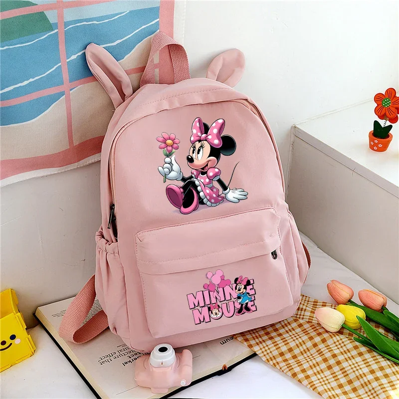 Рюкзак с Минни Маус для девочек школьный рюкзак кроличьими ушками студенческие
