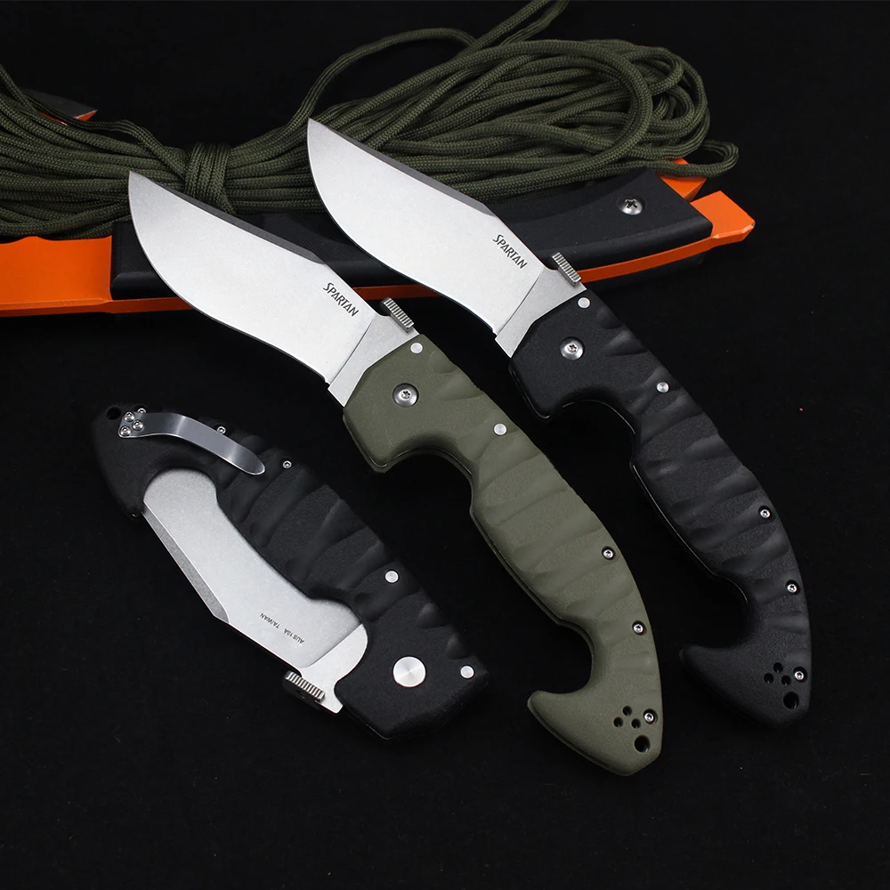 Холодный складной тактический нож AUS10A Steel Spartan Многоцелевые боевые охотничьи