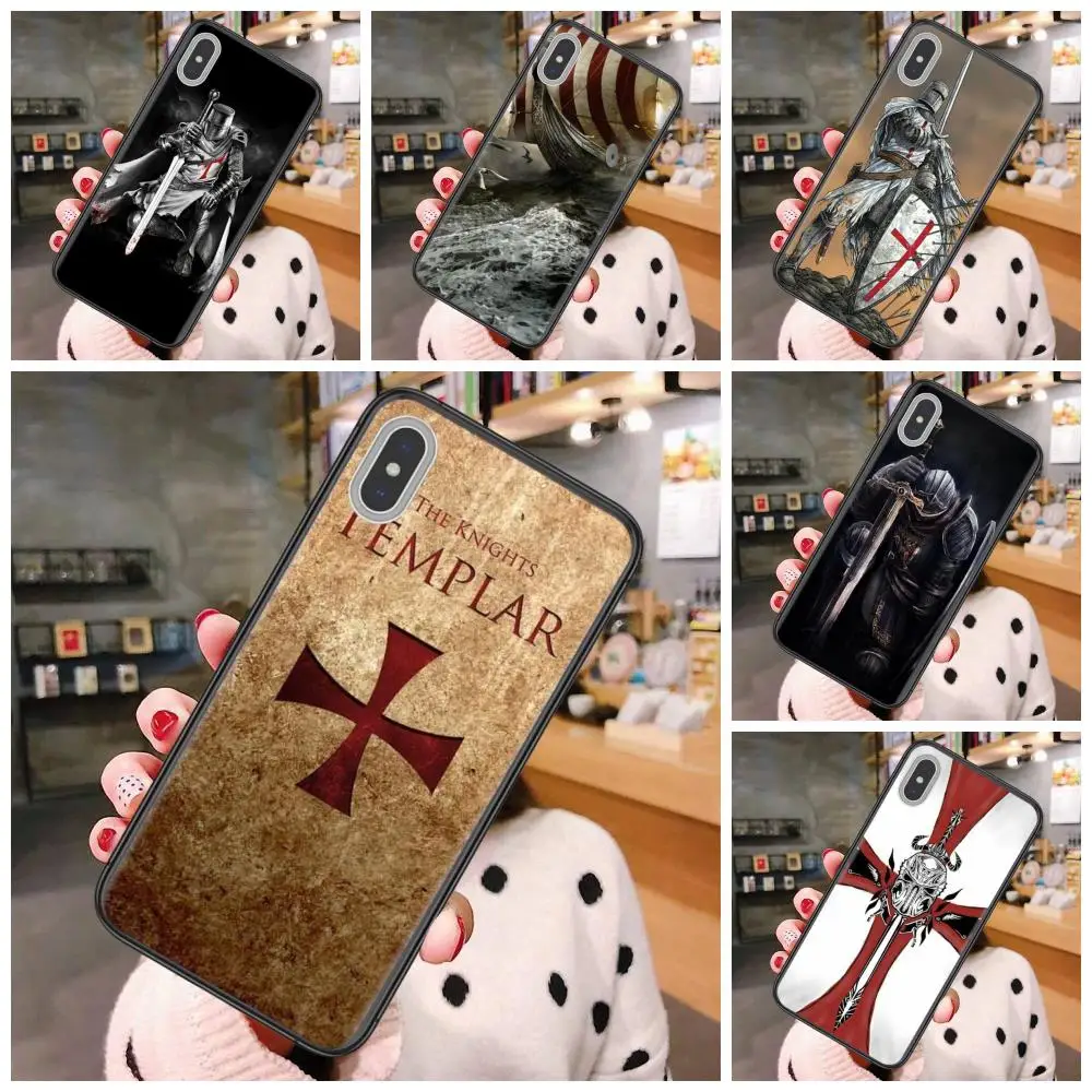 Дешевая черная задняя крышка Templar Knight для Xiaomi Mi 5X 6 6X 8 9 9T A1 A2 A3 CC9 CC9e Lite Pro Se