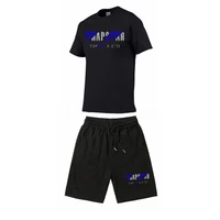 new brand trapstar mens clothing t shirt tracksuit sets harajuku tops tee funny hip hop color t shirtbeach casual shorts set