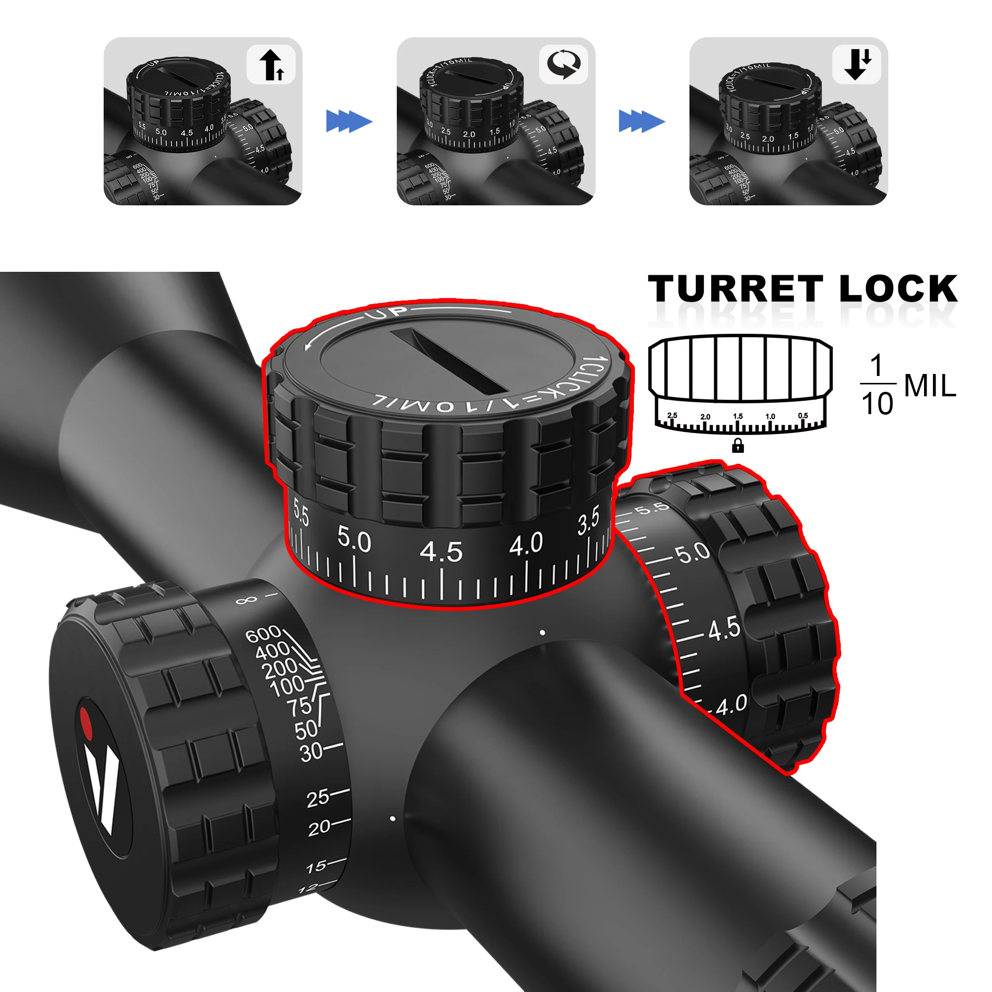 VictOptics S4 4-16X44 MDL прицел для страйкбола охотничьи Тактические прицелы крепление