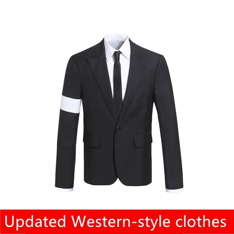 Хорошее качество MJ Майкл Джексон Косплей опасный современный костюм галстук