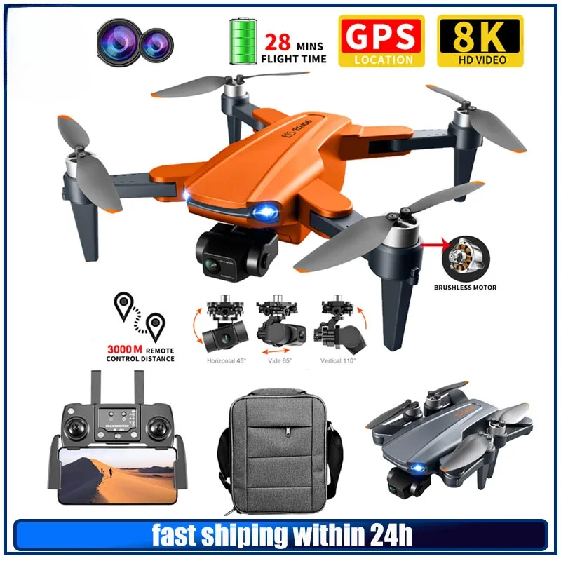 

GPS 8K Professional With Camera HD Aerial Photography Obstacle Avoidance 3-Axis Gimbal RC Distance 3KM Dron