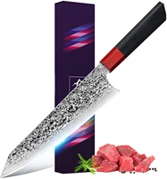 damascus stainless steel kitchen knives honeycomb resin vg10 handle japanese chefs knife chefs cleaver sashimi cooking knife