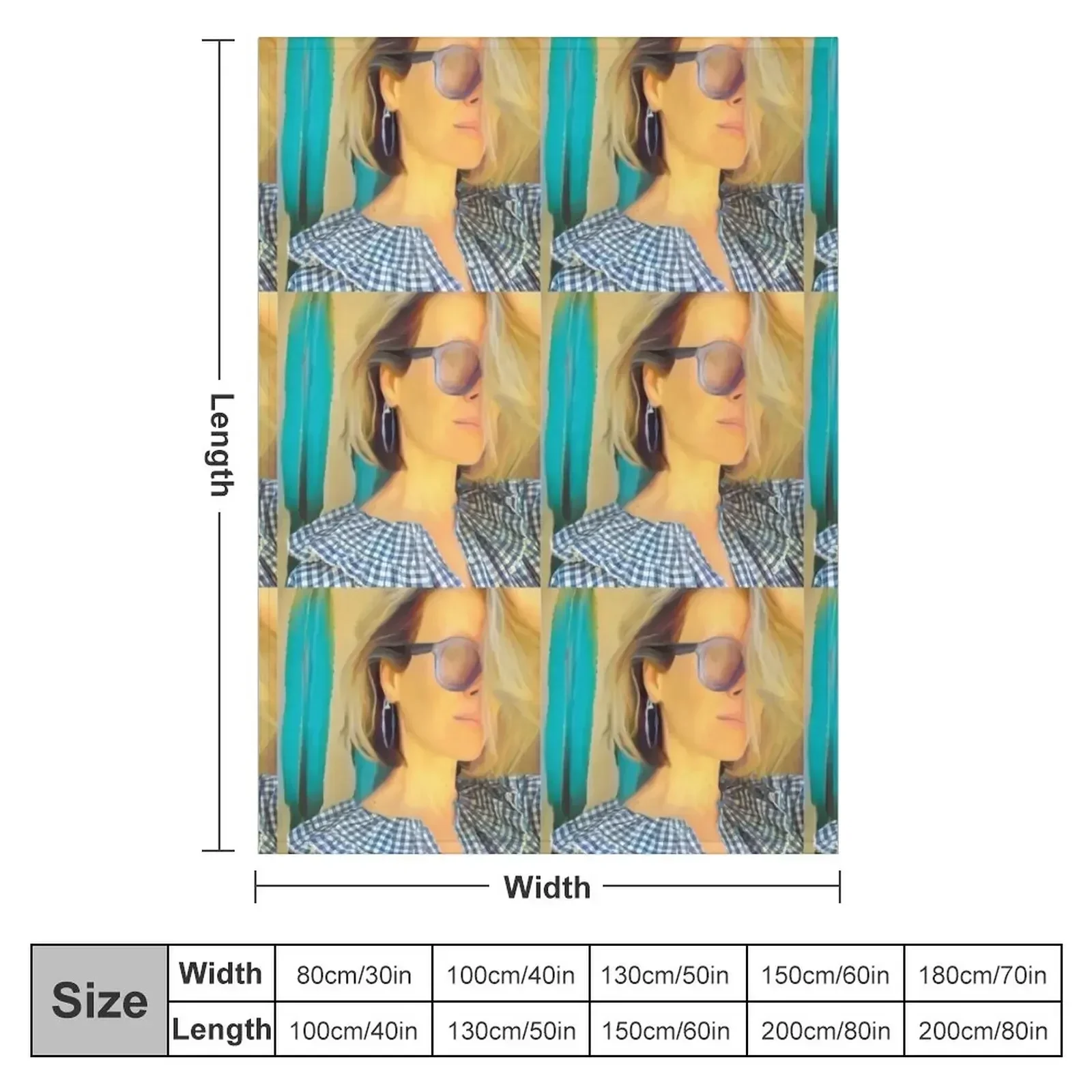 Портрет Сары Полсона пледы Retros тяжелые одеяла и для сна покрывала