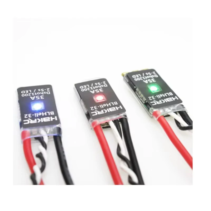 Фото HAKRC 35A BLHeli_32 Dshot1200 2-5S LIPO Бесщеточный ESC Встроенный светодиод для гоночного дрона RC FPV №5
