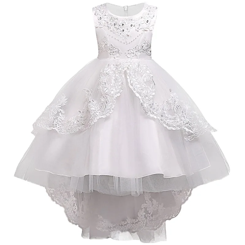 

Girls Lace Princess Chiffon Long Dresses Baby Kids Flower Girl Wedding Birthday Party Vestidos Children Clothing for 3-15 Years