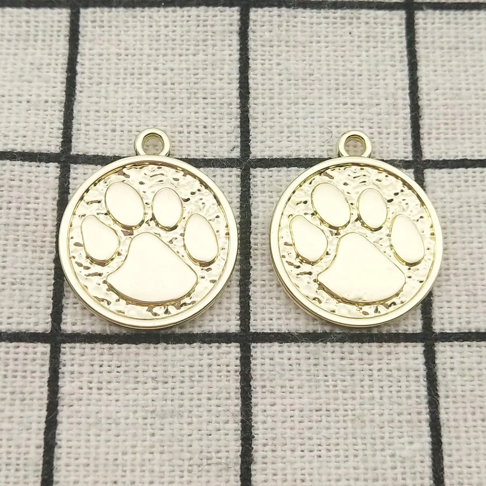 

10pcs dog claw charm jewelry accessories earring pendant bracelet necklace charms zinc alloy diy finding 18x22mm