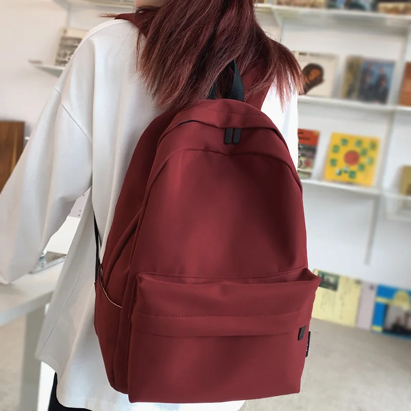 

Fashion Cool Female Red College Backpack Girl Travel Student Bag Trendy Laptop Backpack Ladies Kawaii Book Women Cute School Bag