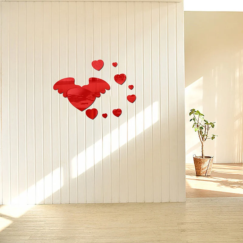 Поднимите свое пространство с любовью и стилем — красные темно-синие наклейки на