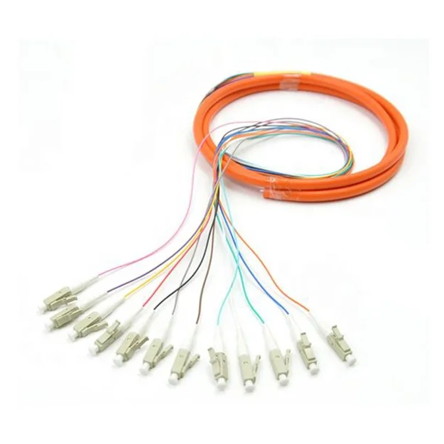 

Multi mode OM1 12 core Pigtail LC Fiber Optical Pigtail