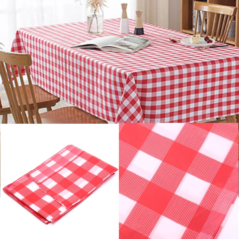 

Disposable Thickening Red Checkered Tablecloth Party Weddings Home Decoration Outdoor Picnic BBQ Decoration 180*180cm Cheap Hot