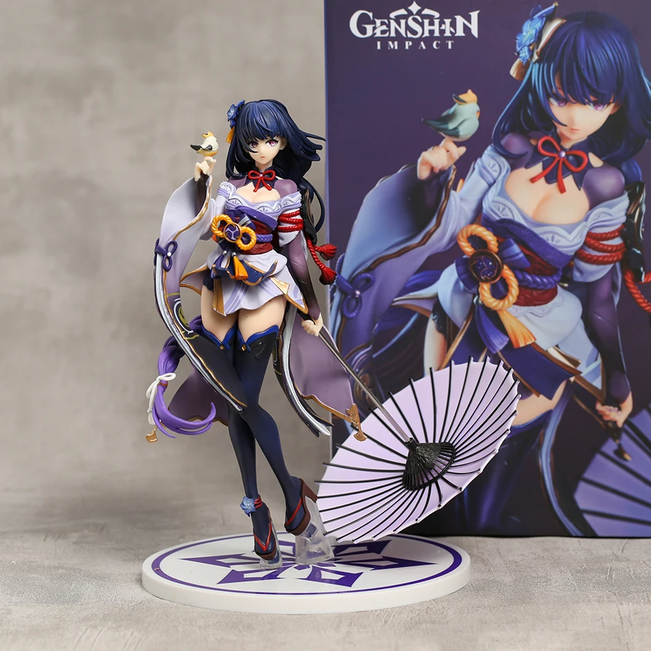

Anime Figural Genshin Impact Raiden Shogun Beelzebul 1/7 Scale PVC Model Figure Desktop Decoration Toy