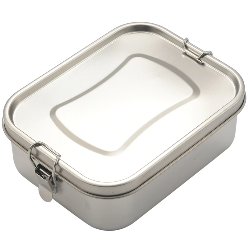 

Stainless Steel Bento Box Lunch Container,3-Compartment Bento Lunch Box for Sandwich and Two Sides,1400 Ml Food Container for Ki