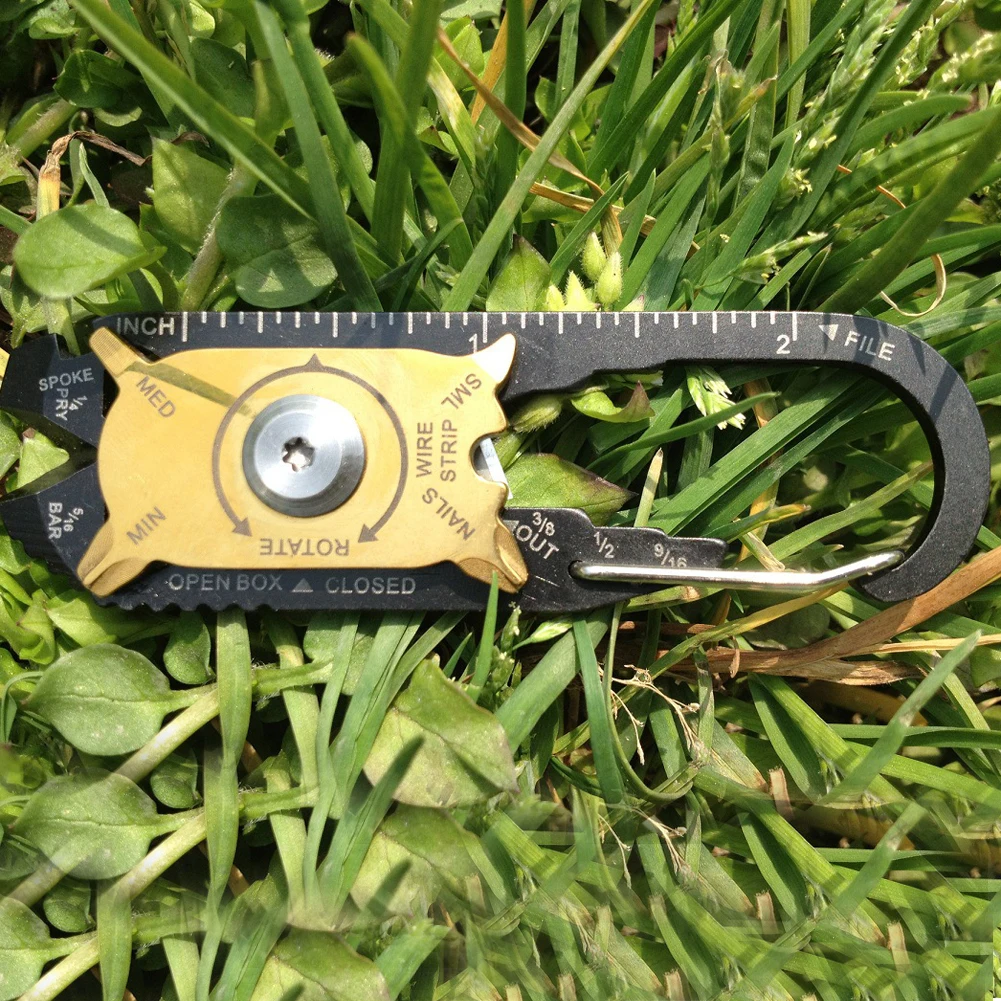 

20 in 1 Stainless Steel Wrench Screwdriver EDC Outdoor Emergency Key Chain Tools Multi-Functional Key Chain Pocket Tool