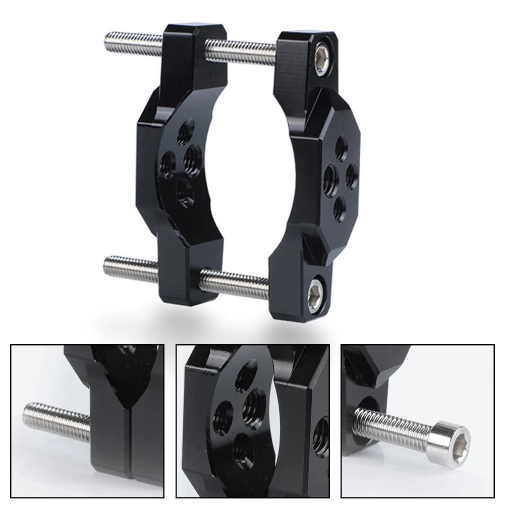 

Quality Handlebar Bumper Mount Bracket Aluminum Alloy Black Motorcycle