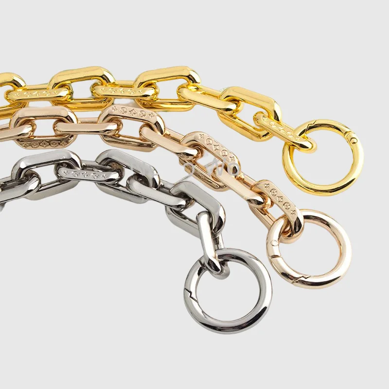 30-60-100-120cm 19mm Metal Bag Chain O Ring Luxury Bags For Handbags Shoulder Purse Crossbody Strap DIY Replacement Accessories