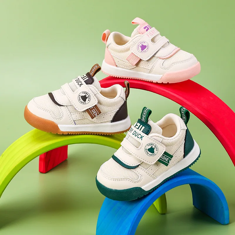 

Baby Toddler Shoes Spring and Autumn Breathable Mesh Little Kids Sneakers Baby Girl Coolname Sneaker Non-Slip Boys Toddler Shoes