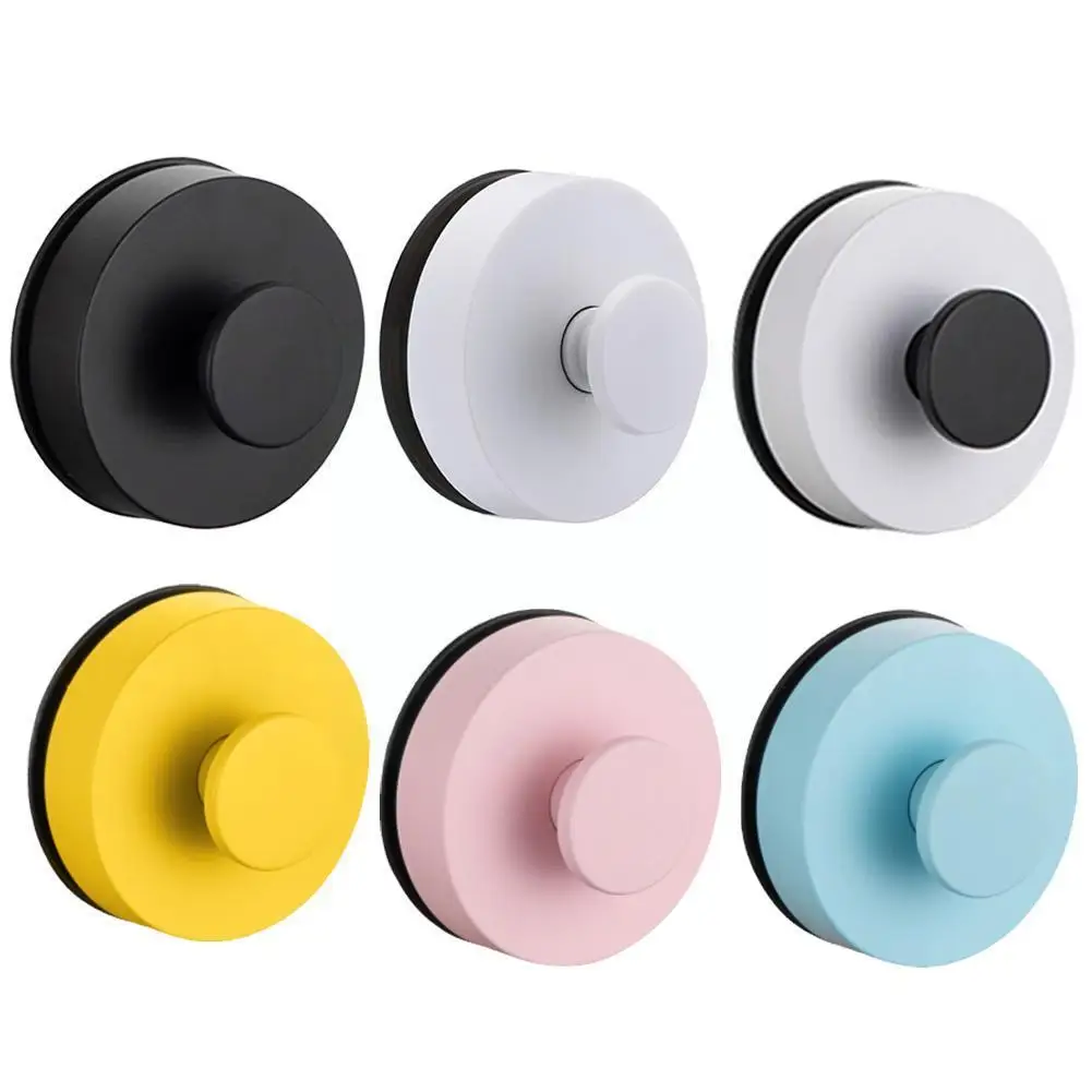 

Bathroom Vacuum Suction Cup Hooks Punch-free Reusable Door Wall Hook Heavy Load Rack Cup Sucker For Kitchen Bathroom N9R1