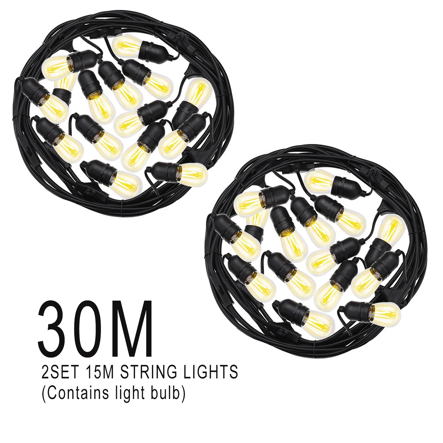 

Водонепроницаемые светодиодные гирлянды Foroureyes S14 2Вт 15м/30м