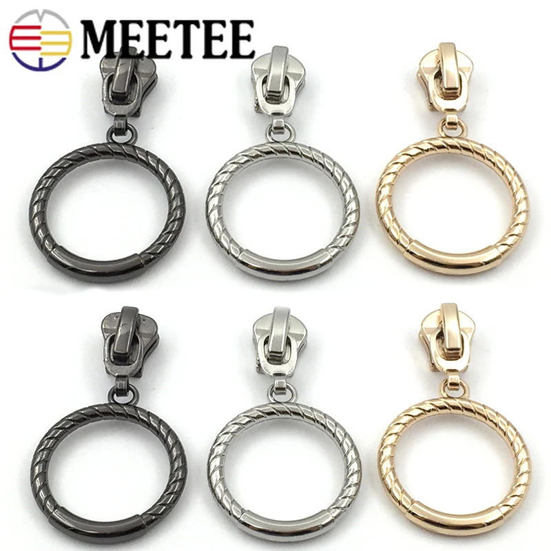 

5/10Pcs 5# Zipper Slider For Nylon/Metal/Resin Zip Tape Garment Zips Pull Head Repair Kit DIY Sewing Replacement Accessories