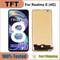 6 4 tft for realme 8 4g rmx3085 lcd display touch digitizer screen assembly for realme 8 4g version display