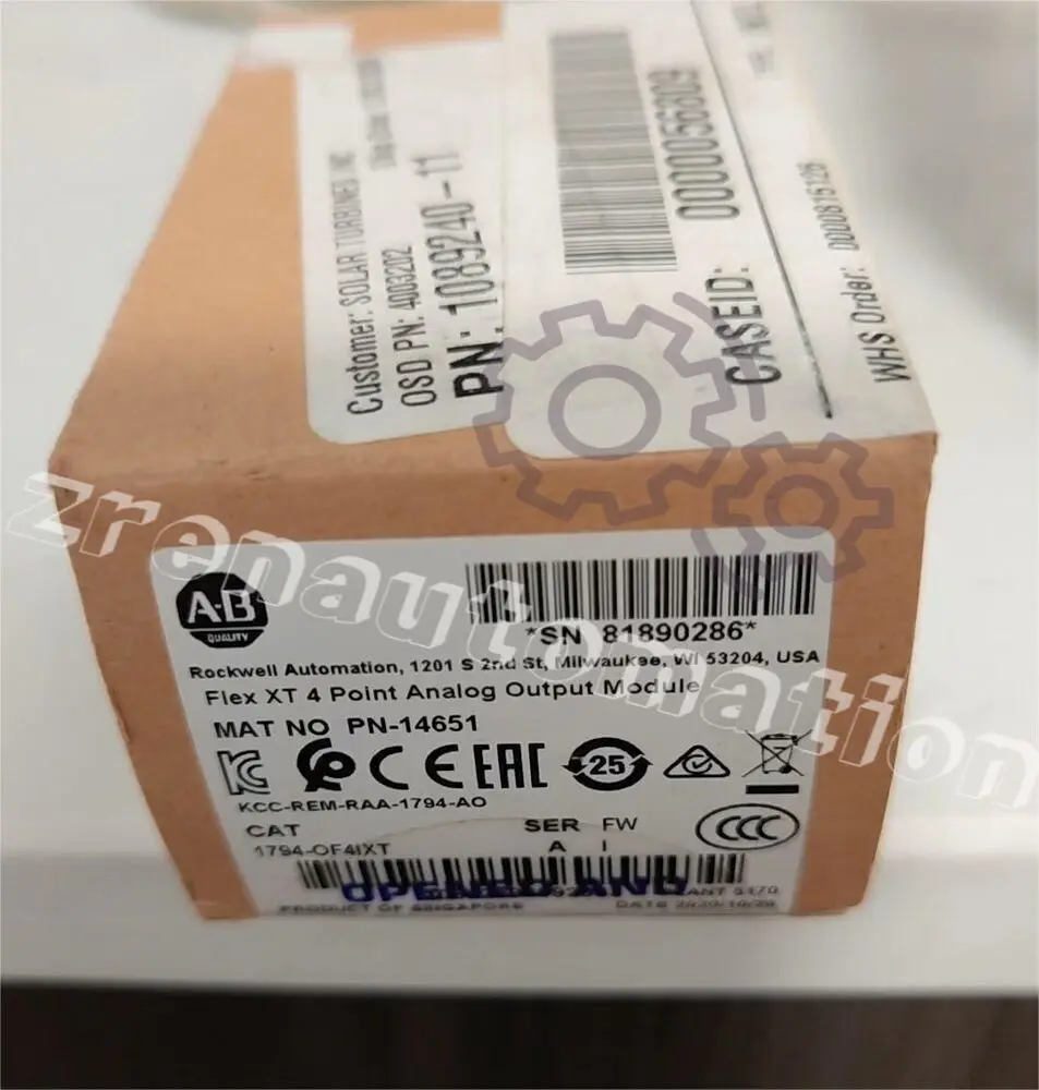 

AB 1794-OF4IXT FLEX XT 4PT ANALOG OUTPUT MOD NEW IN BOX UPS Expedited Shipping