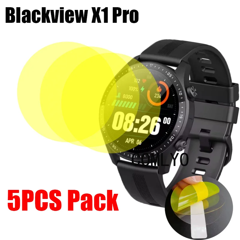 5 шт. мягкая пленка для Blackview X1 Pro защитная экрана умных часов гидрогелевая ТПУ