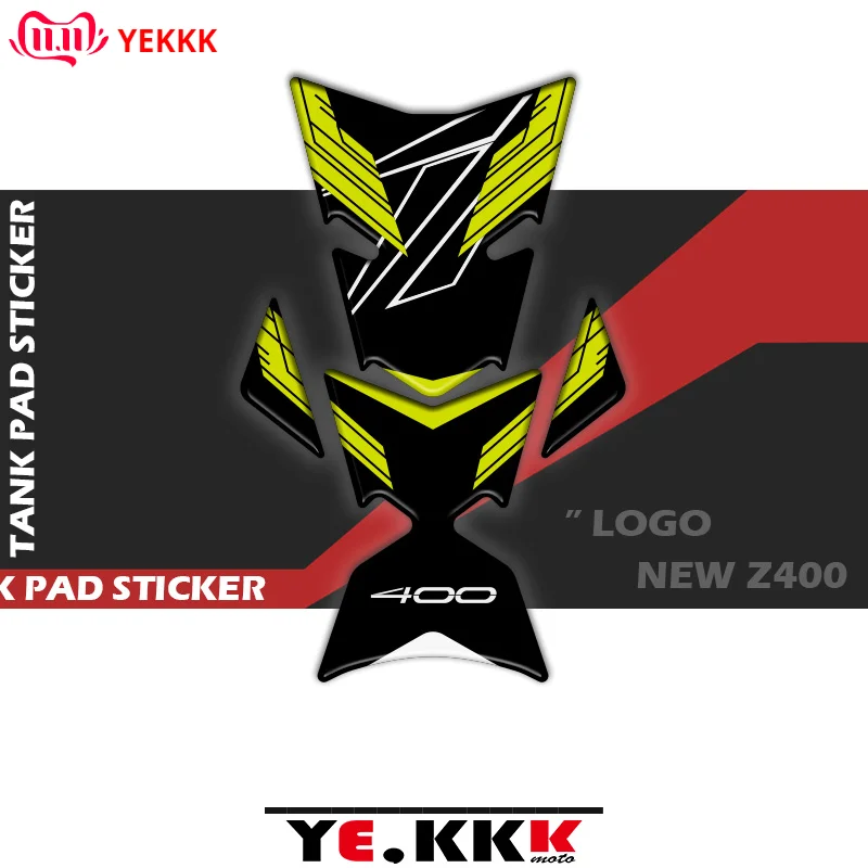 

3D Stereo Fuel Gas Tank Pad Protector Decal Stickers Full Z Logo 2019-2023 New For Kawasaki Z400 Ninja Z 400