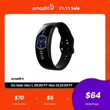 New Amazfit X Smartwatch Global Version Sleep Monitoring Curved Screen Titanium Body 5ATM Water Resistant Multi Sports Modes