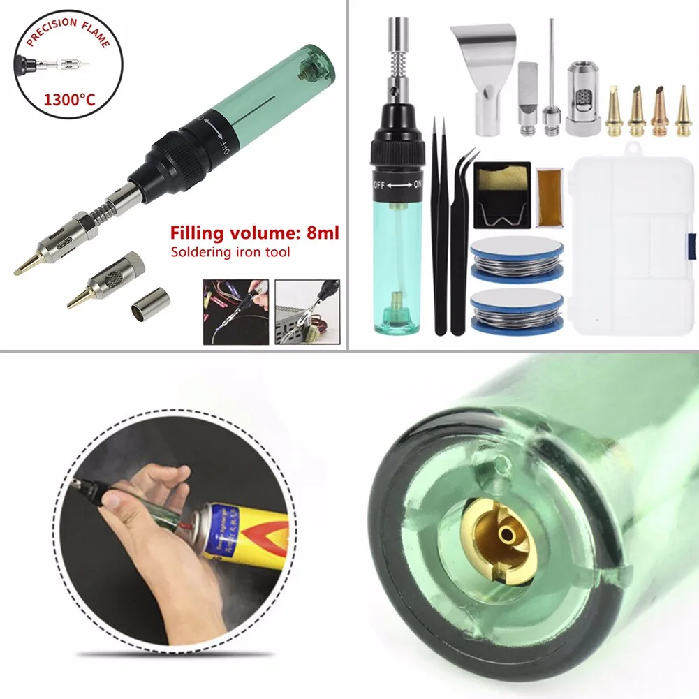 3In1Professional Gas Soldering Iron Butane Gas Welding Soldering Gun Welding Pen 3In1Professional Gas Soldering Iron Butane Gas enlarge