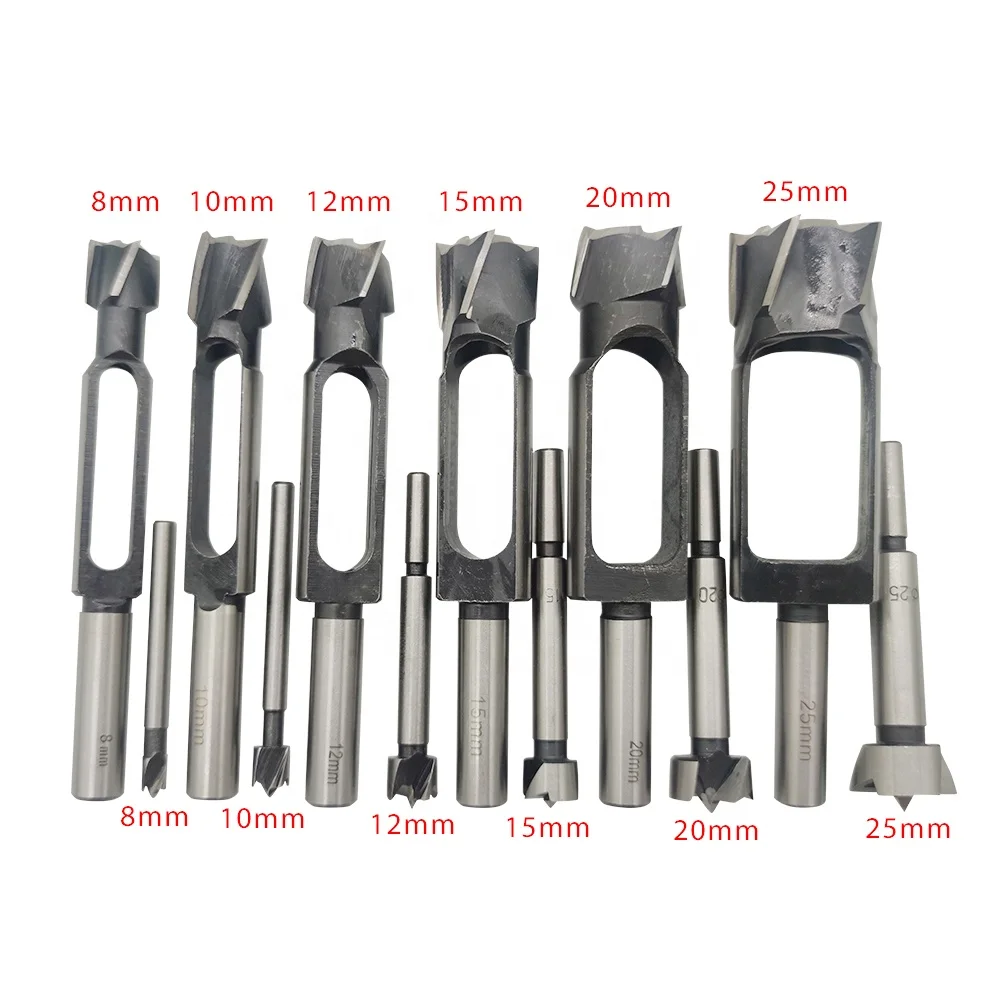 

8mm - 40mm Tenon Maker Tenon Dowel & Plug Cutter Tapered Snug Plug Cutters for Furniture Making Carpentry & Home