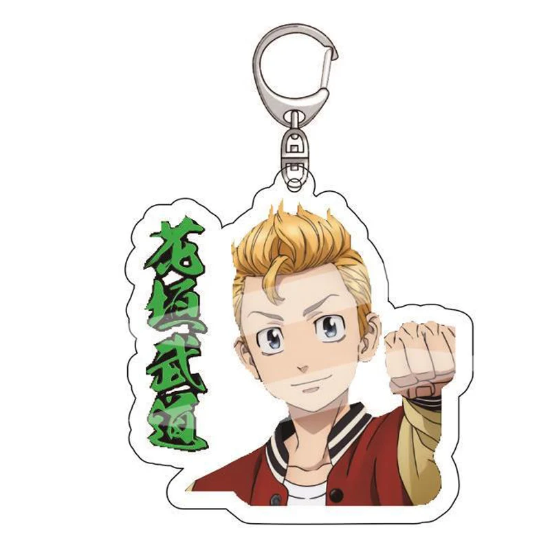 

Anime Tokyo Revengers Cartoon Figure Keychains For Women Men Acrylic Q Version Commic Character Key Chian Ring Jewelry Fans Gift