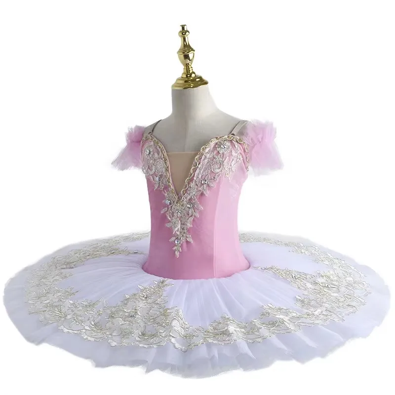 Профессиональное балетное платье-пачка для девочек фиолетовое взрослых