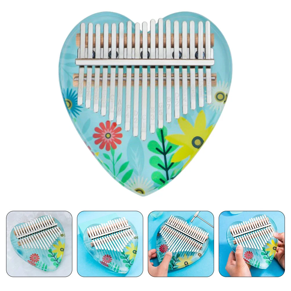 

Пианино калимба палец большой палец Mbira Инструмент Деревянный Африканский акриловый детский ключ 17 пианино Marimbas Kalimba поставка музыкальных ...