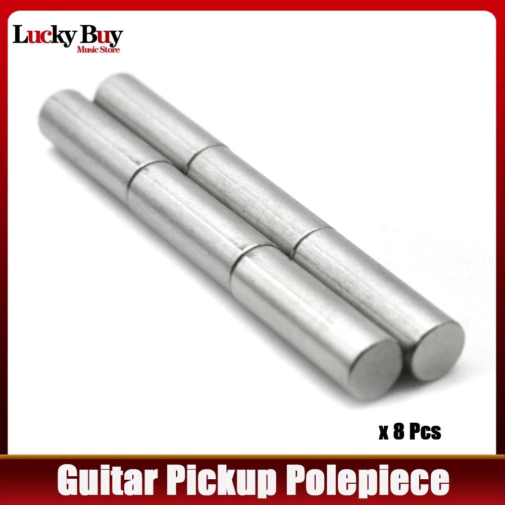 

8 шт. Намагниченный Alnico 5 Пикап для электрогитары Polepiece Slug Pole Slug/звукосниматель Магнитные Упругие Стержни 15 мм или 18 мм