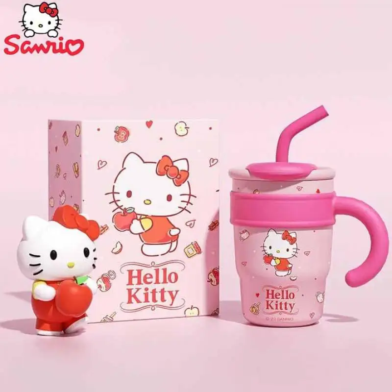 

Sanrio, Hello Kitty My Melody Cinnamoroll 700 мл кружка для воды, термос, чашка для дома большой емкости 1200 мл, портативный подарок любимой девушке