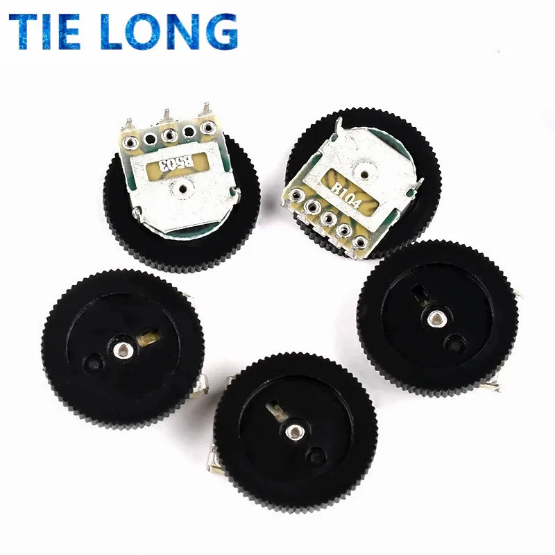 TIELONG 10 шт. B103 16x2 мм 10K Ом двойной циферблат конусное колесо для объема дуплексный