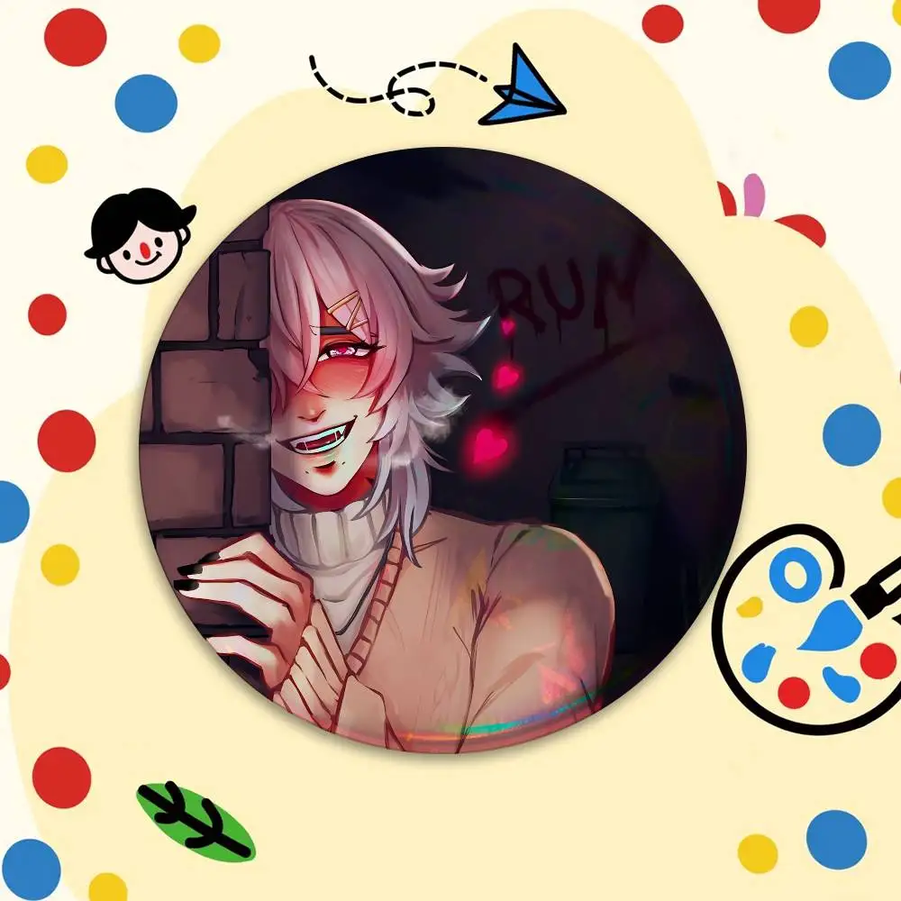 With You R-Ren 14 D-Days лазерные светоотражающие круглые значки, булавки для сумки, украшения для одежды, коллекционные подарки для друзей (art.: 3920d4b948e8b) - 3920d4b948e8b