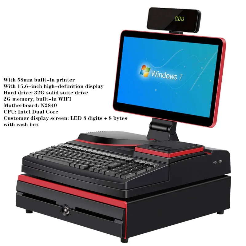 15 5 дюймовый дисплей сенсорный экран pos терминал терминальная машина 8-значный