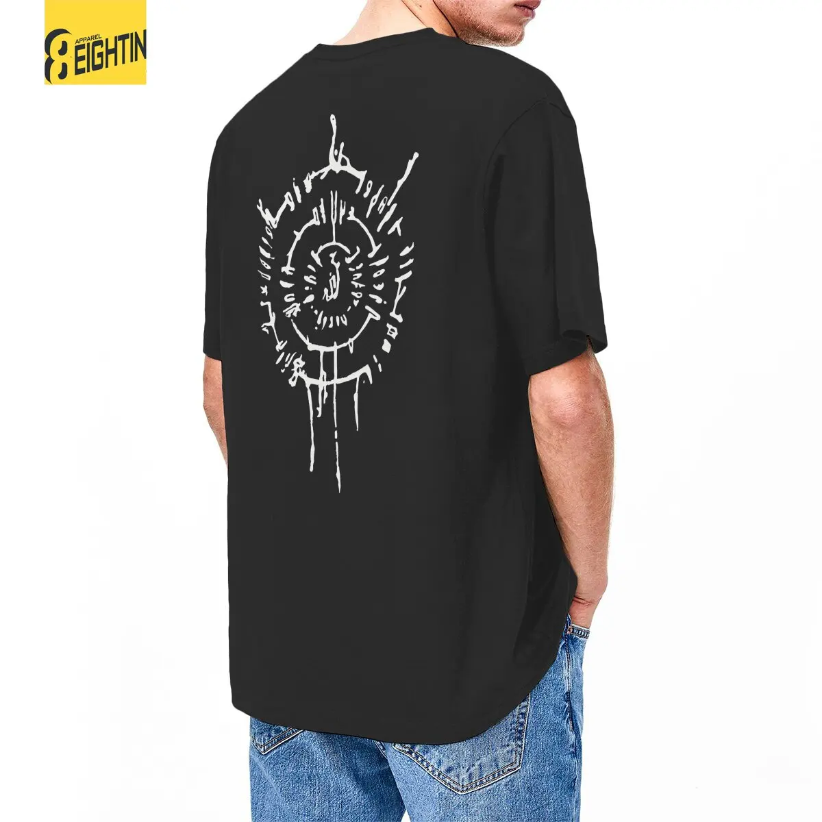 Футболка Мужская/Женская хлопковая с коротким рукавом и круглым вырезом