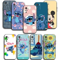 disney stitch miqi phone cases for xiaomi redmi note 10 10 pro 10s 10 5g cases carcasa back cover soft tpu coque