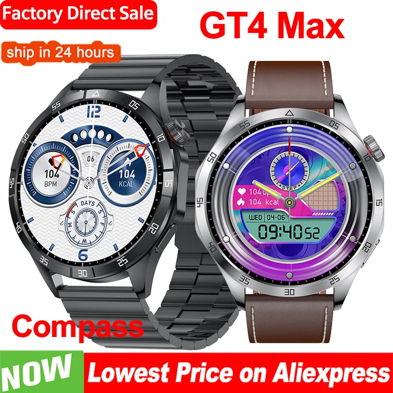 

Смарт-часы GT4 MAX мужские с компасом и распознаванием жестов, 466*466